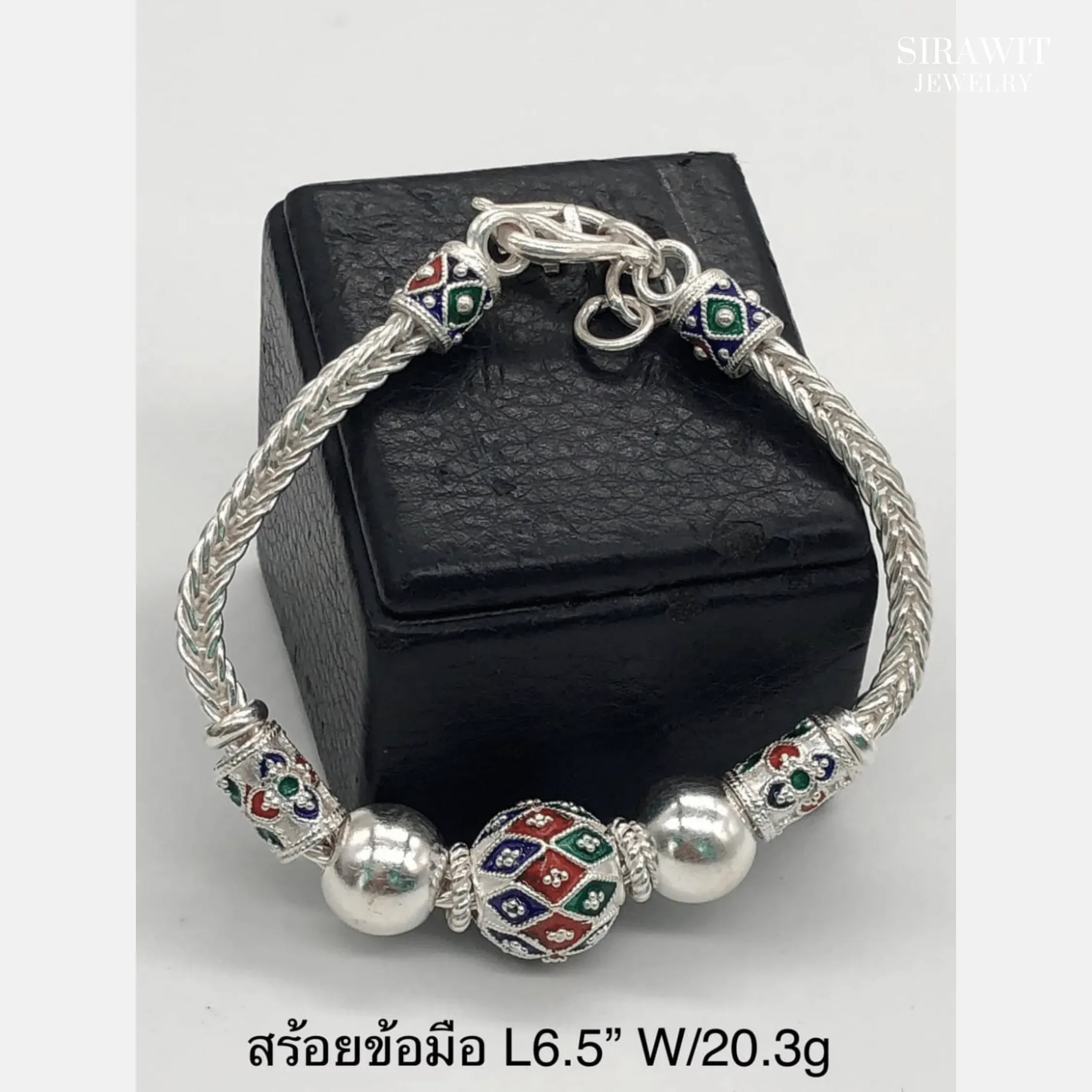 สร้อยข้อมือลงยาสุโขทัย