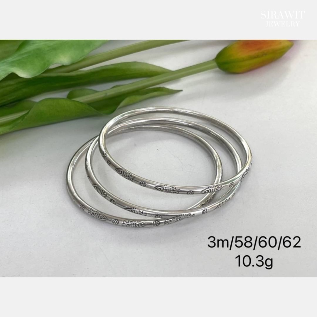 กำไลข้อมือเงินแท้