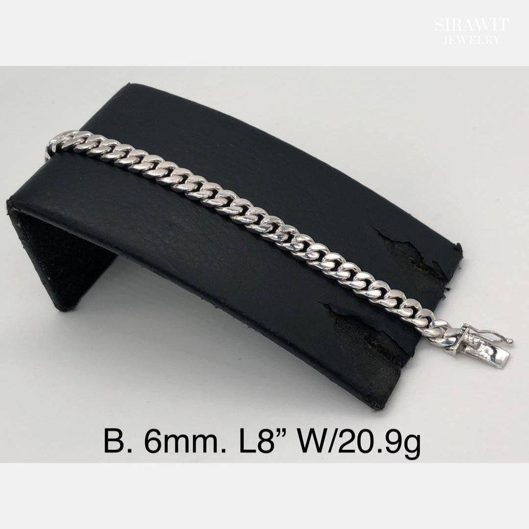 สร้อยข้อมือเลสเงินแท้