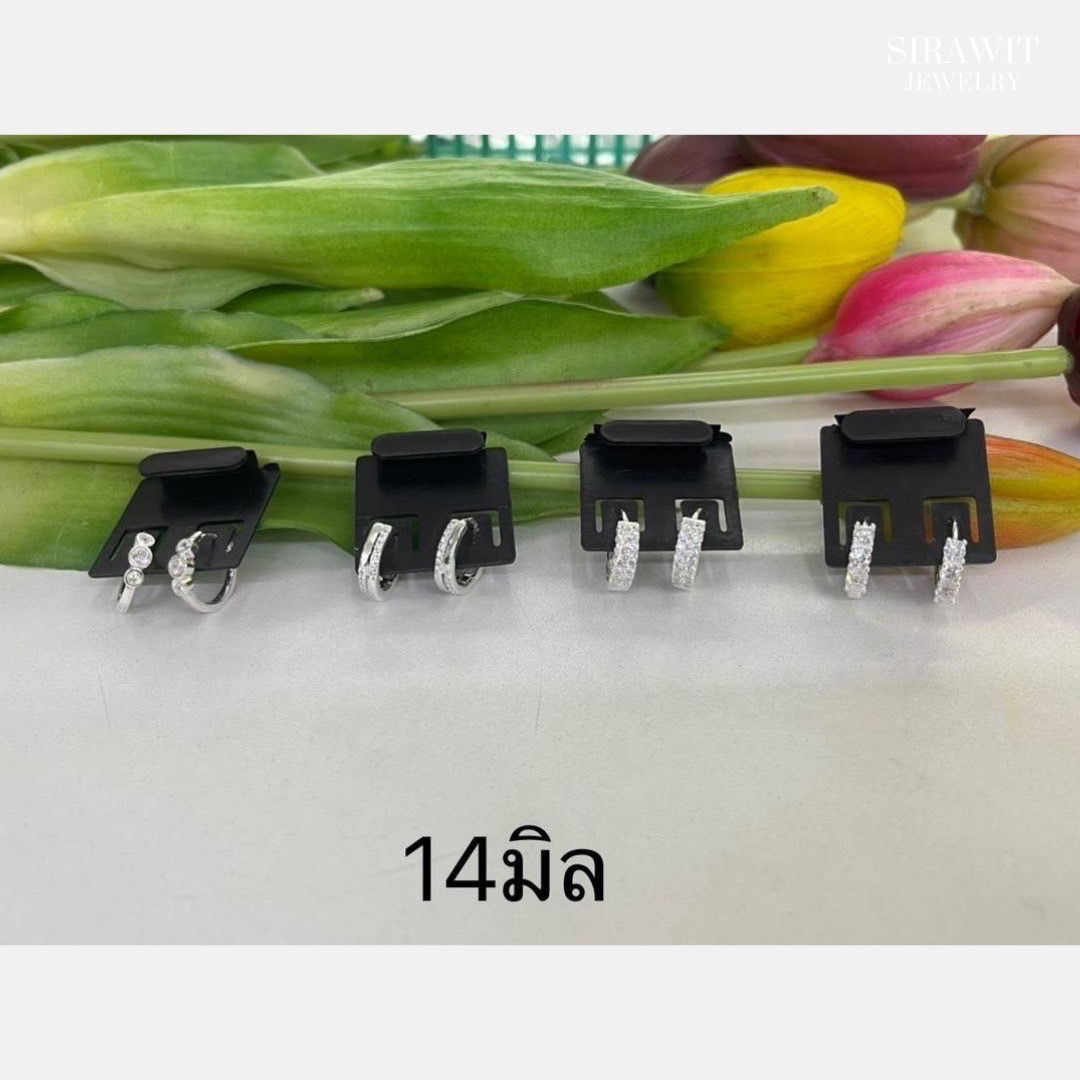ต่างหูห่วงเพชร