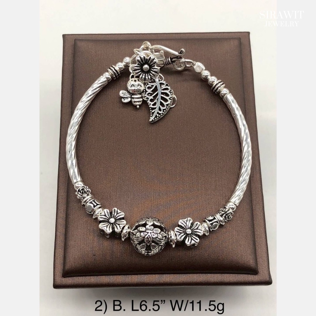 สร้อยข้อมือเงินแท้ 92.5