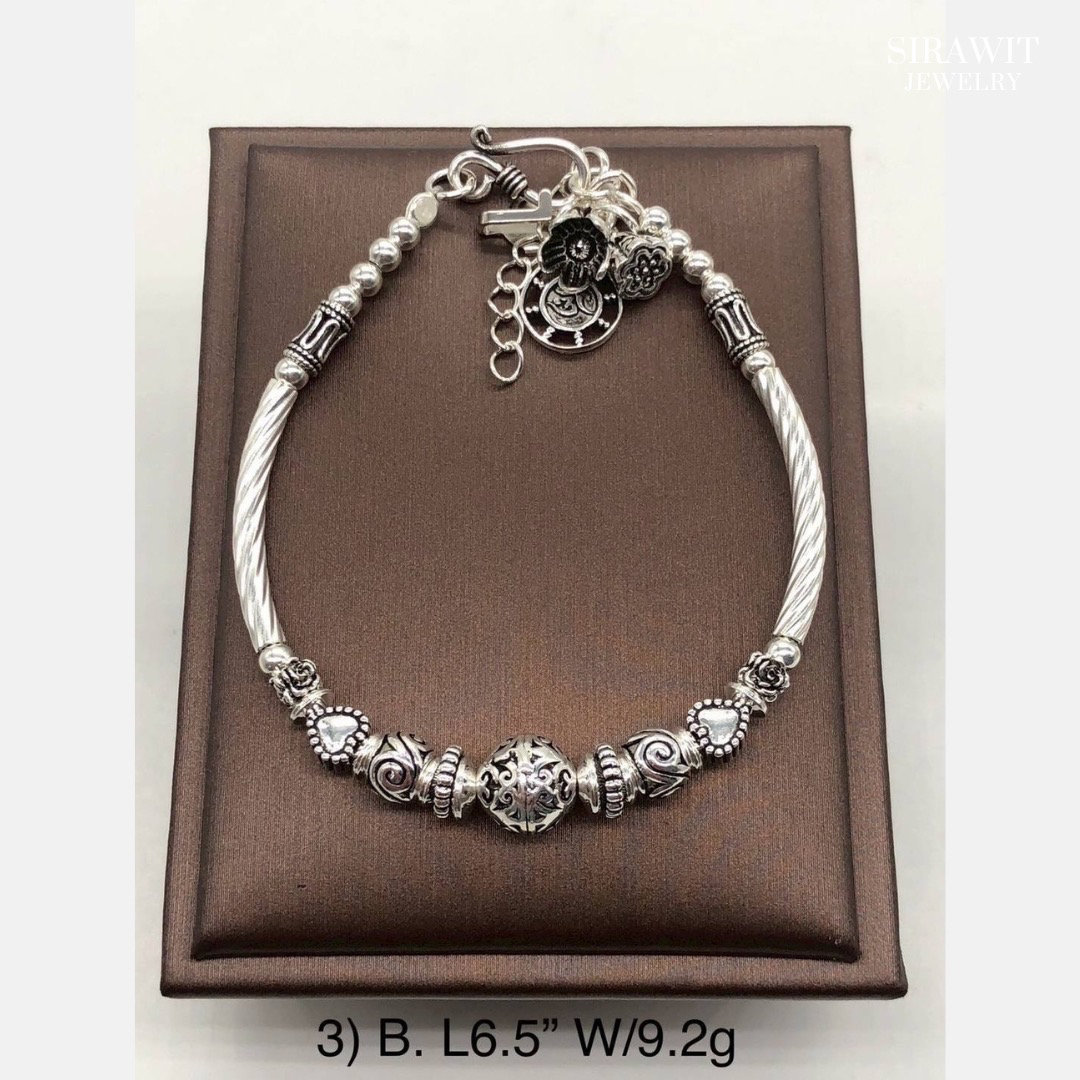 สร้อยข้อมือเงินแท้ 92.5