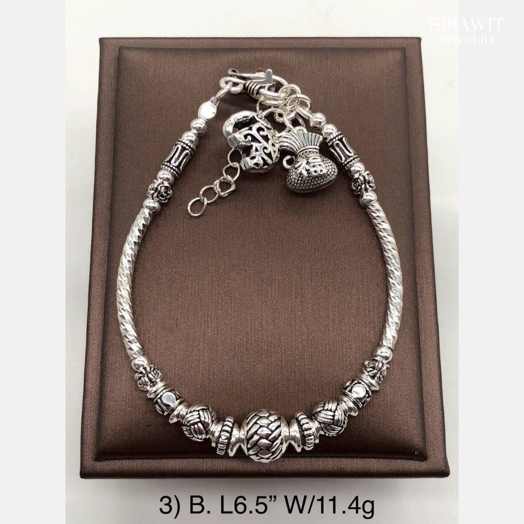 สร้อยข้อมือเงินแท้