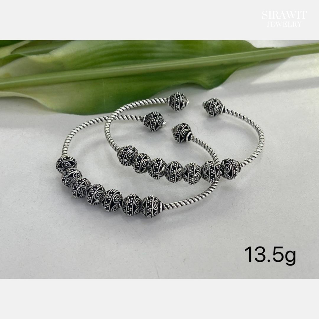 กำไลข้อมือเงินแท้