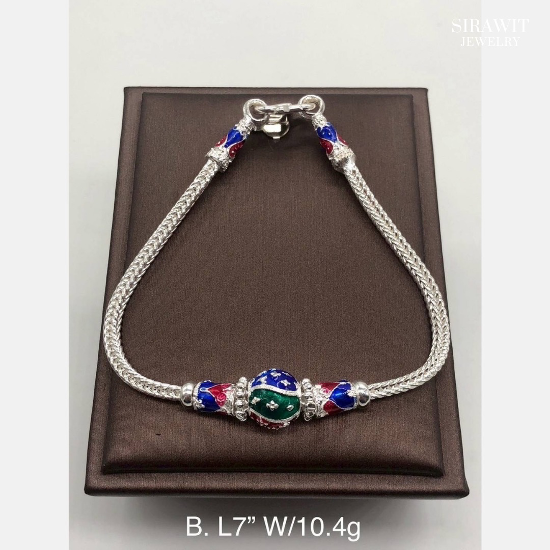 สร้อยข้อมือลงยาสุโขทัย 