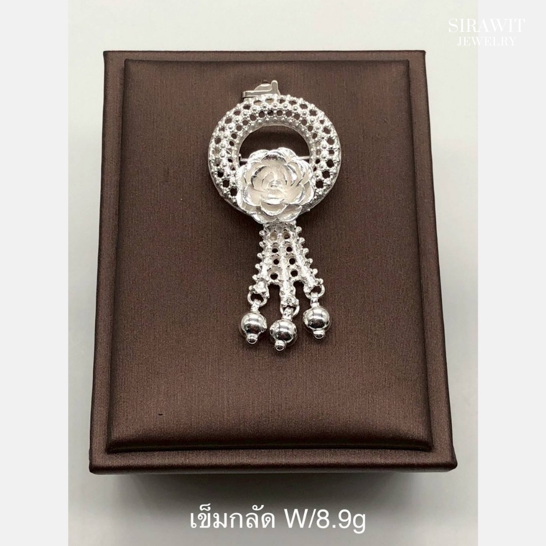 เข็มกลัดเงินแท้