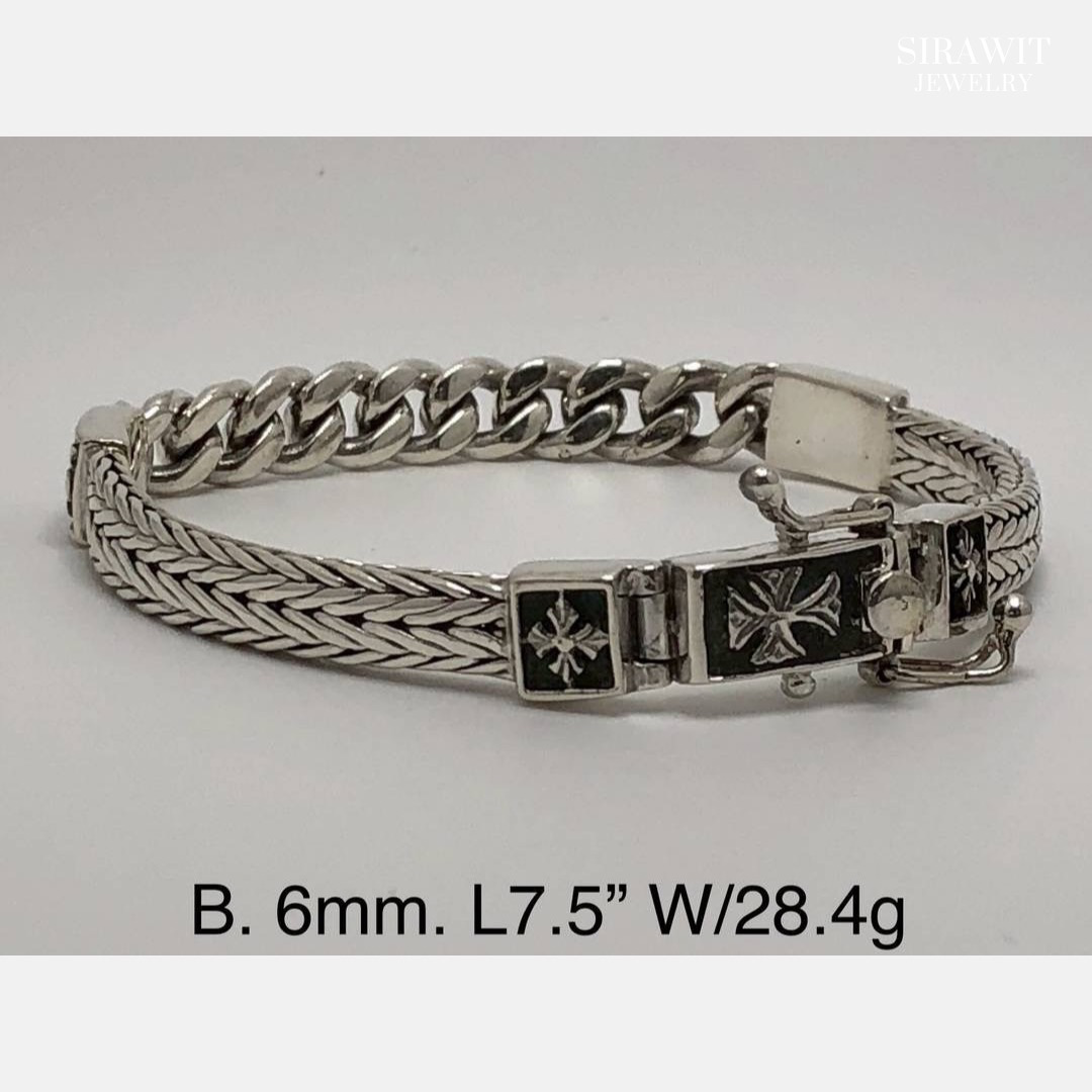 สร้อยข้อมือเงินแท้