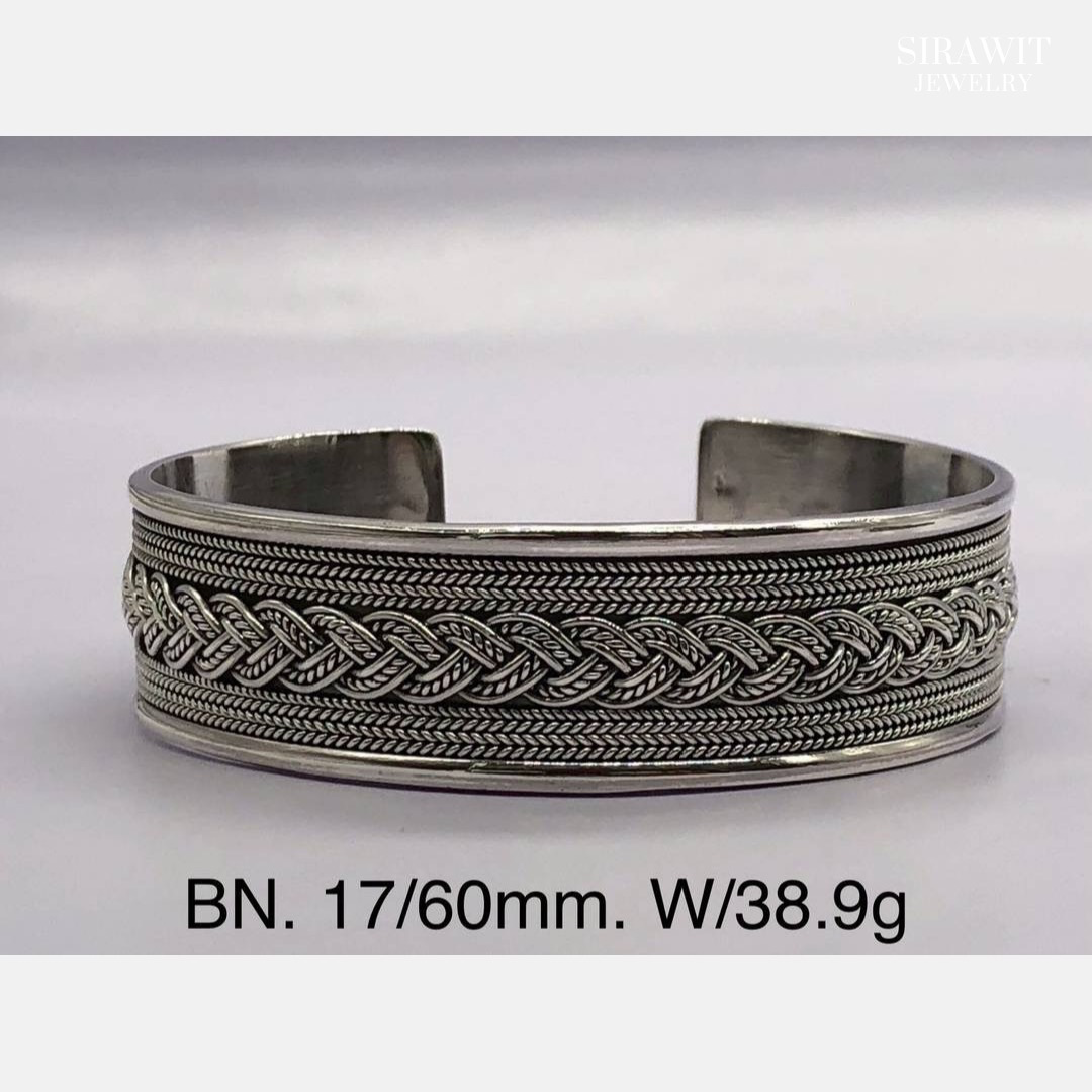 กำไลข้อมือเงินแท้