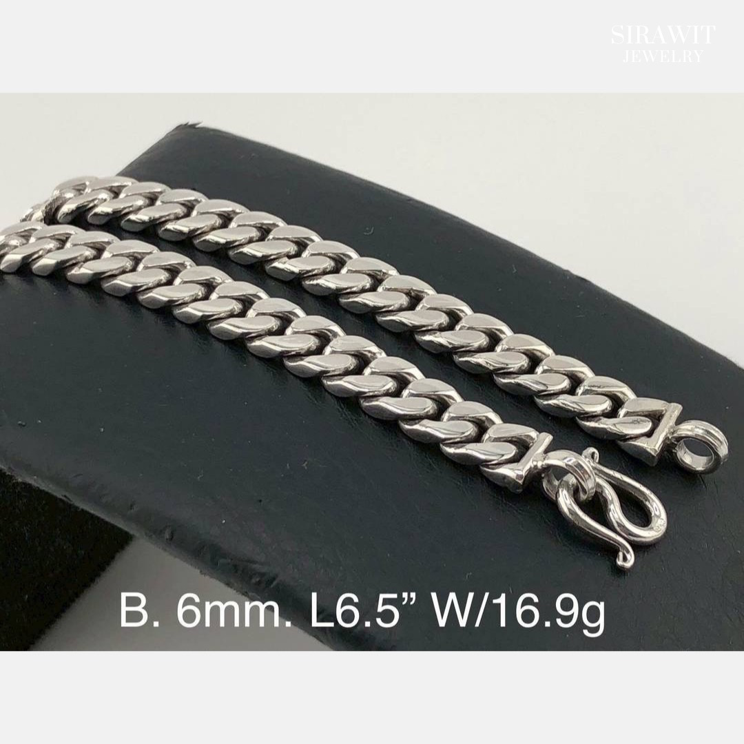 สร้อยข้อมือเลสเงินแท้