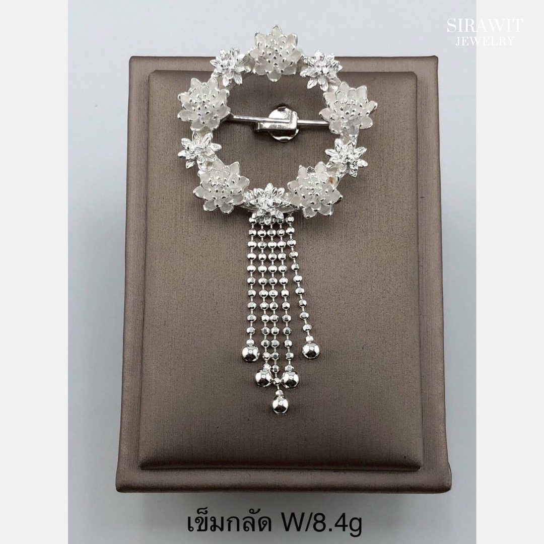 เข็มกลัดเงินแท้