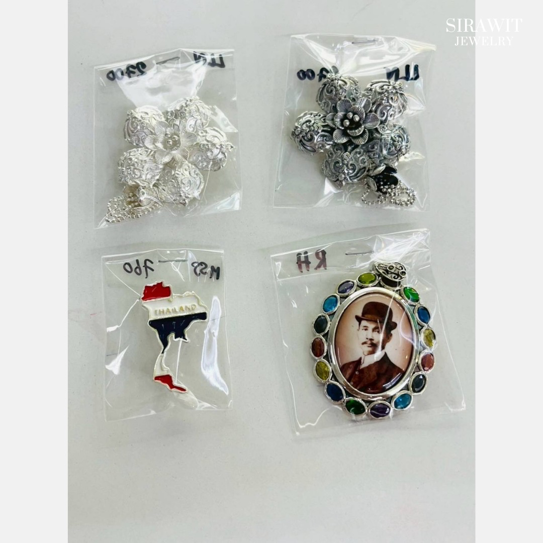 เข็มกลัดเงินแท้