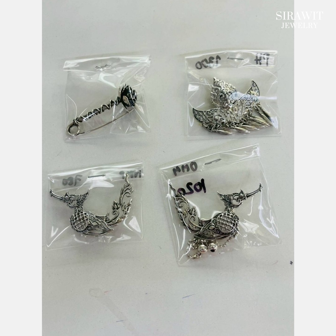 เข็มกลัดเงินแท้