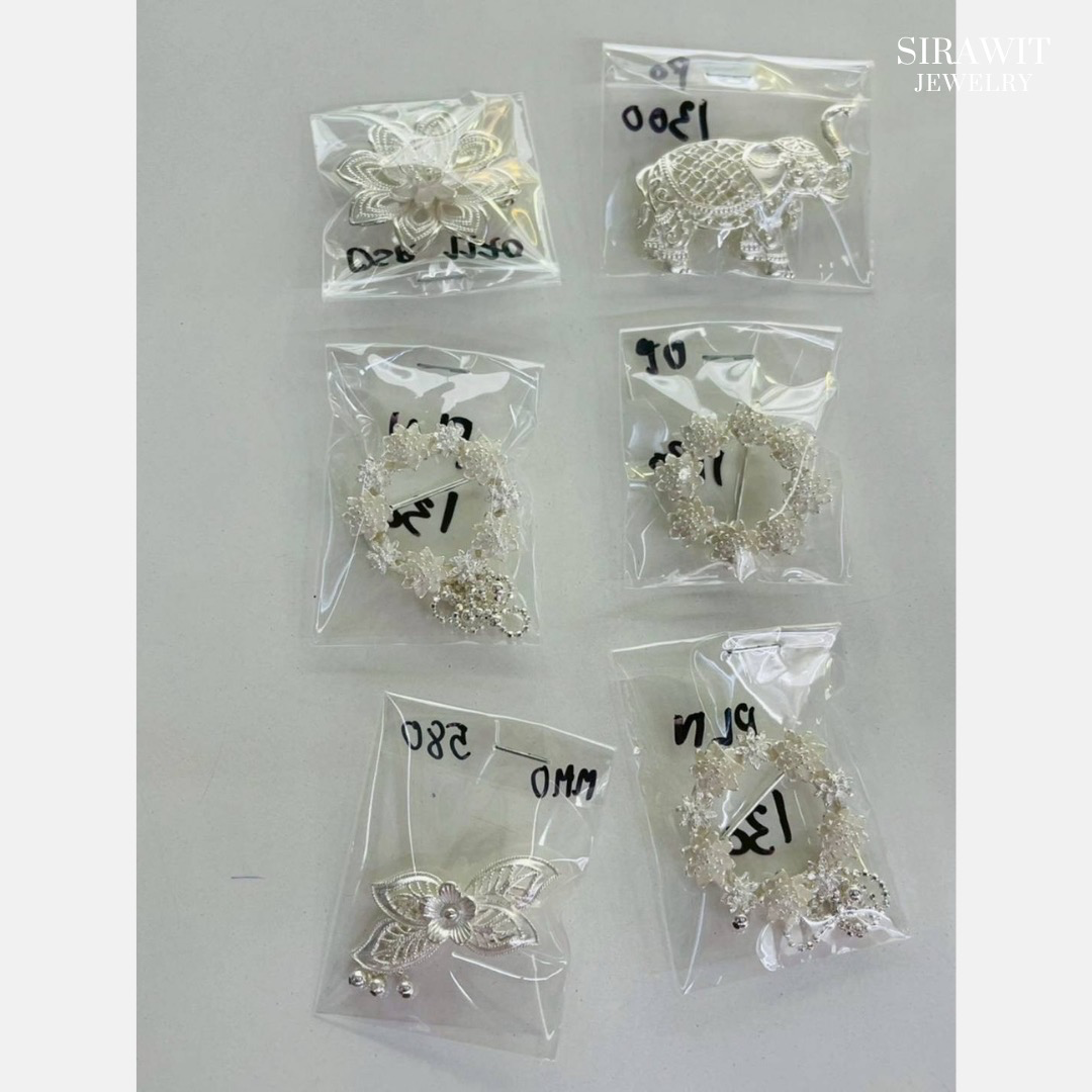 เข็มกลัดเงินแท้