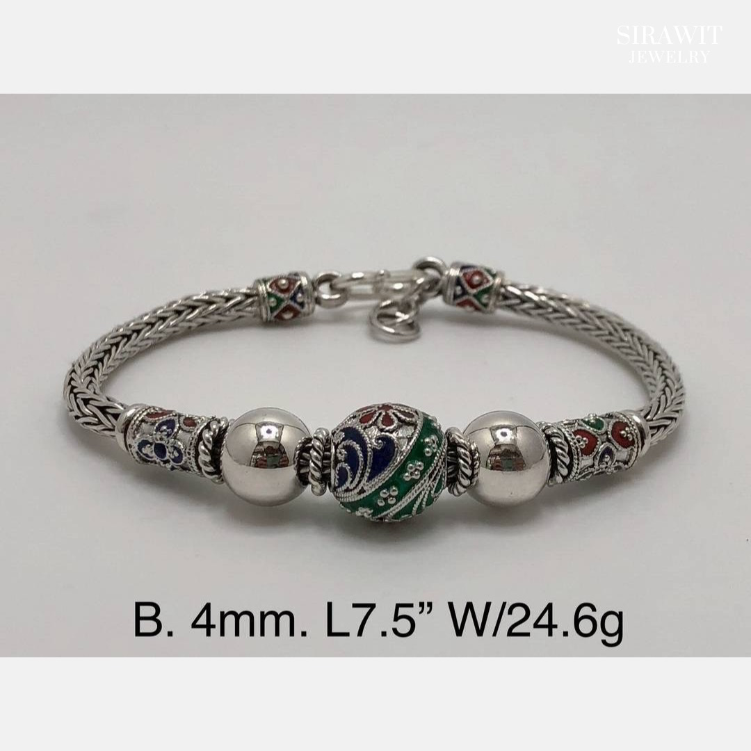 สร้อยข้อมือลงยาสุโขทัย