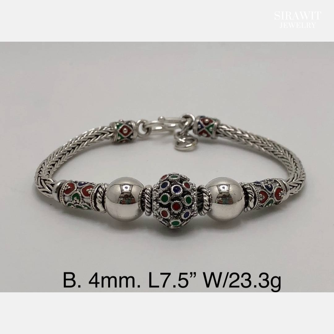 สร้อยข้อมือลงยาสุโขทัย