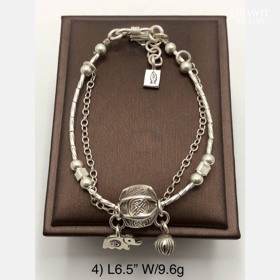 สต้อยข้อมือเงินแท้