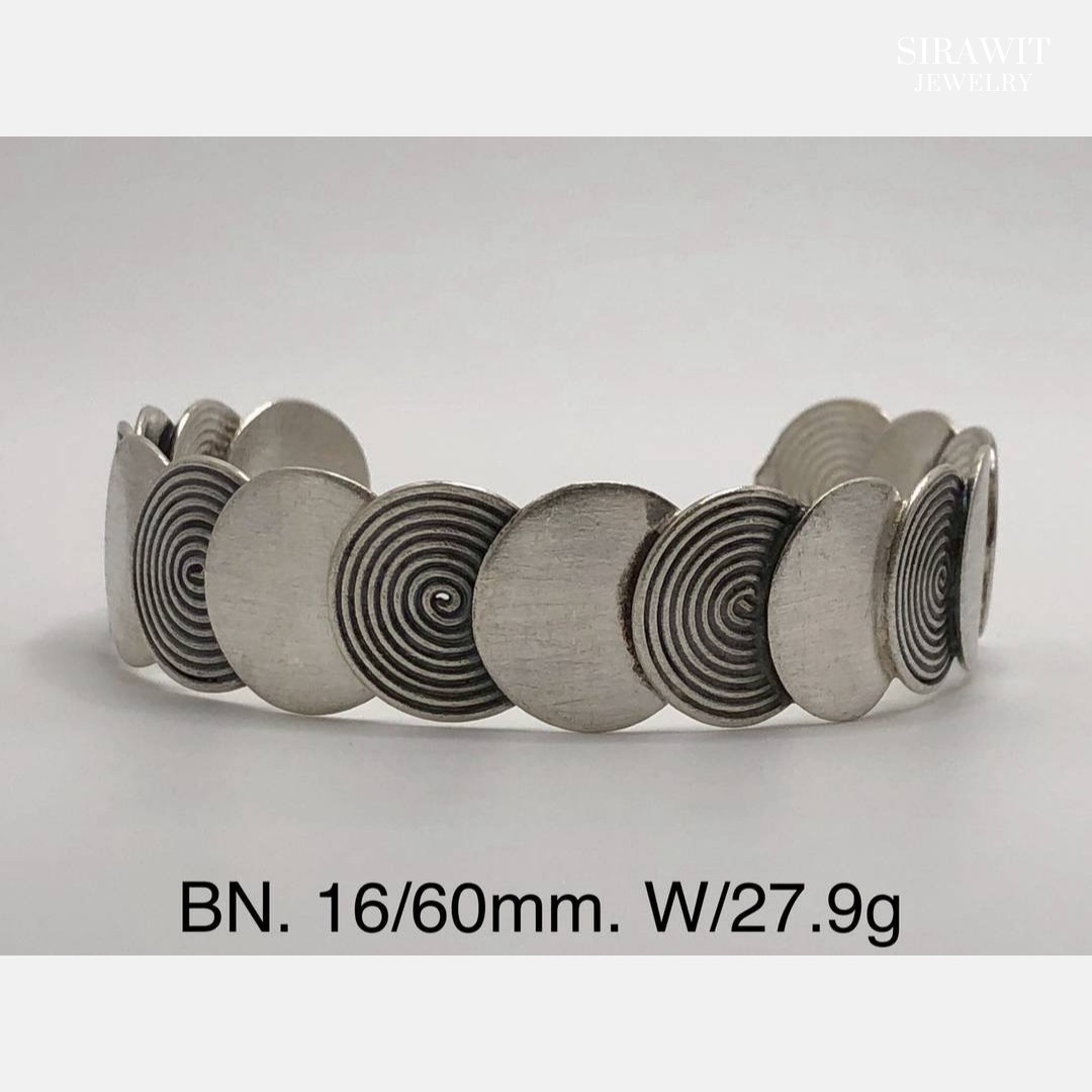 กำไลข้อม้อเงินแท้