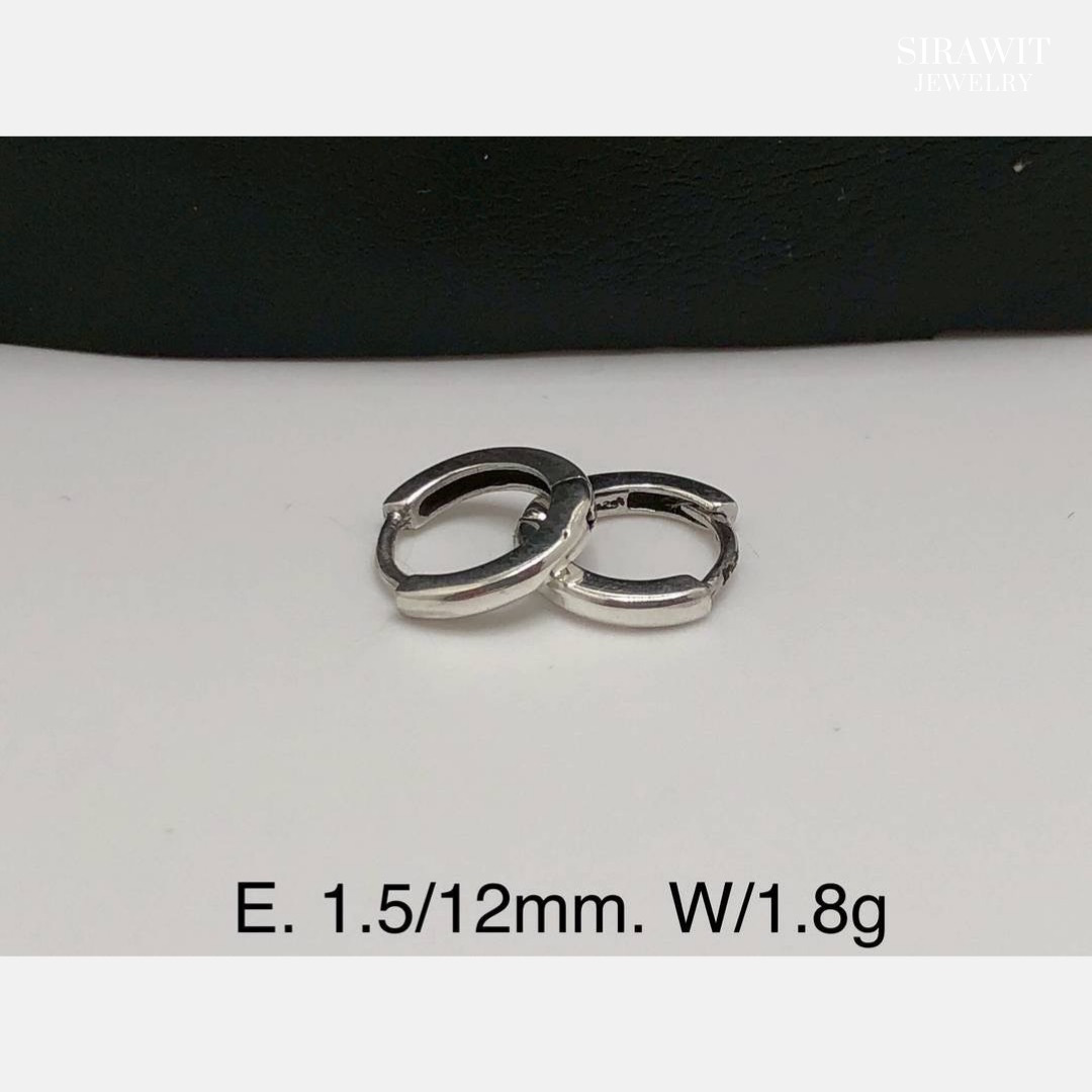 ต่างหูห่วงเงินแท้