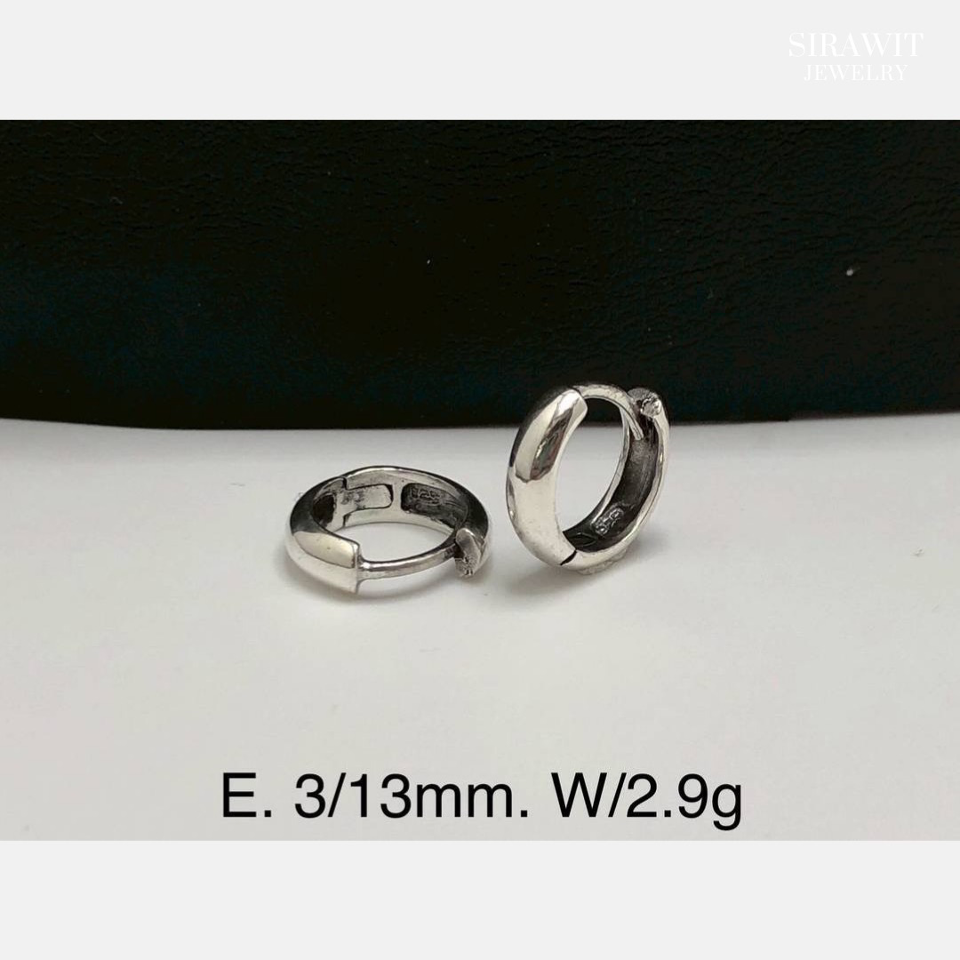 ต่างหูห่วงเงินแท้