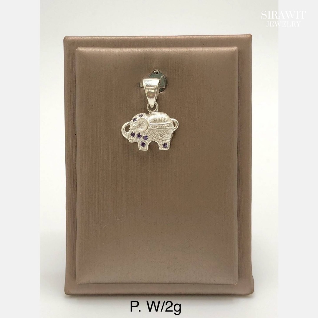 จี้ช้างเงินแท้