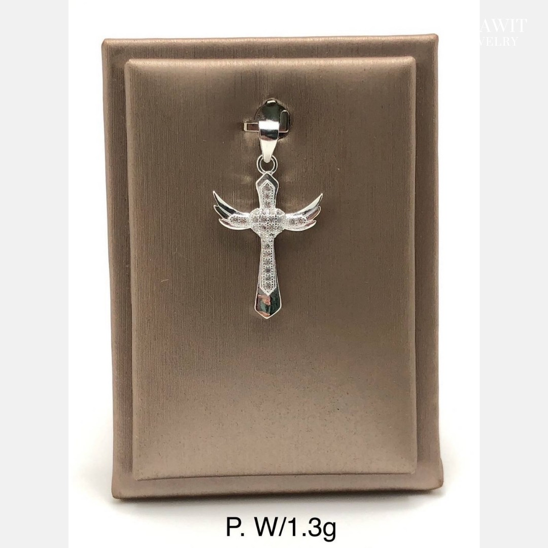 จี้กางเขนเงินแท้