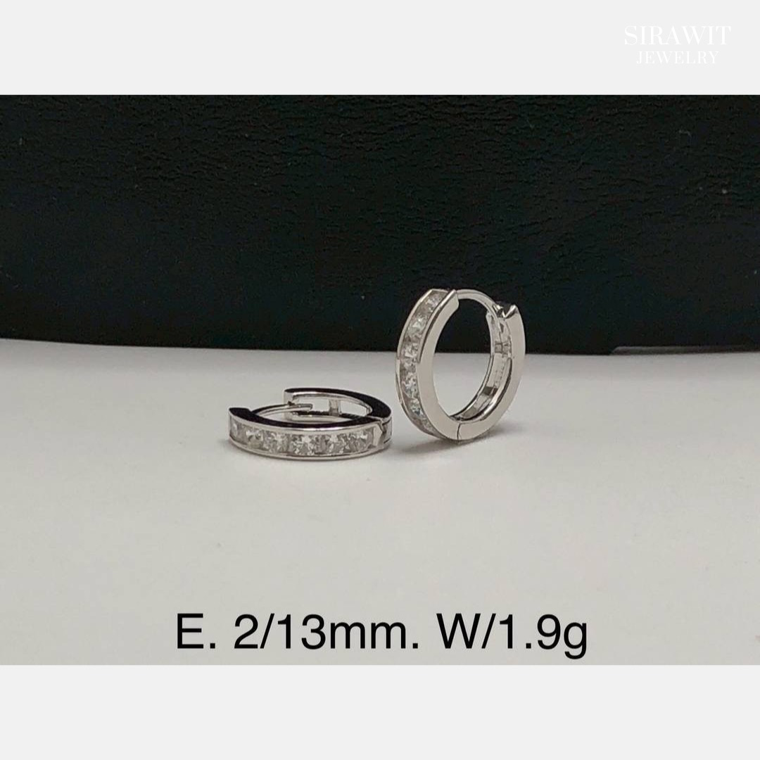 ต่างหูห่วงเพชร