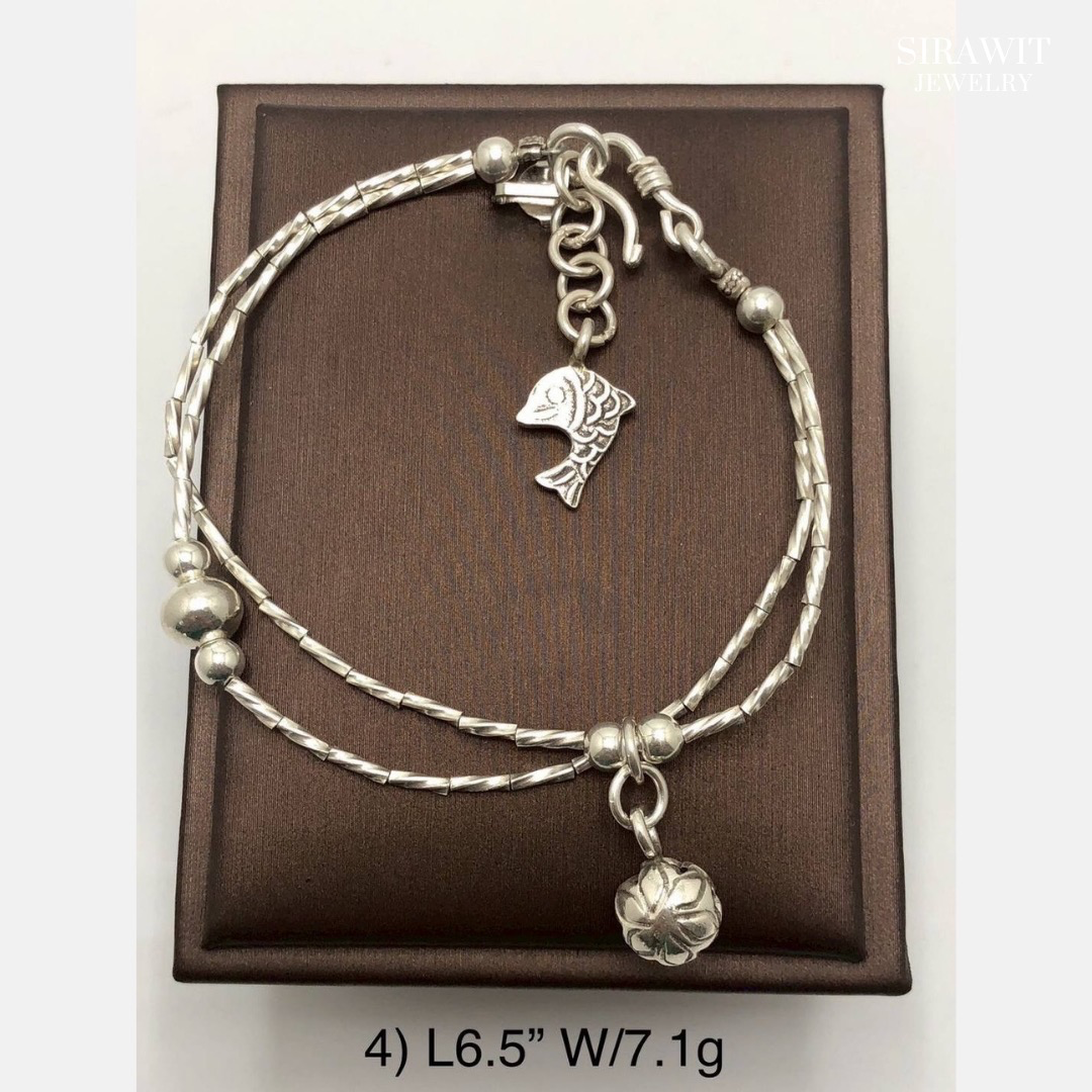 สร้อยข้อมือเงินแท้ 